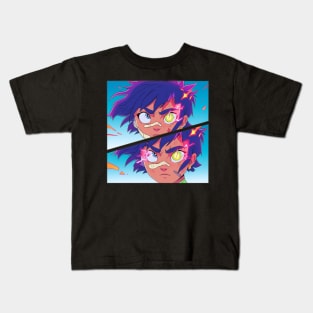 Anime Girl Cartoon Style - Manga Girl Kids T-Shirt